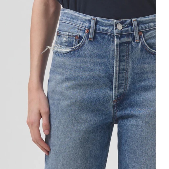 Agolde 90s mid rise loose fit in hooked, size 28 - Picture 3 of 7